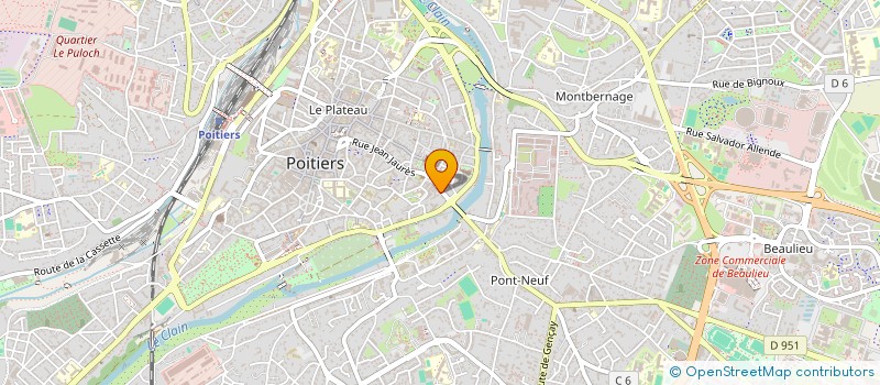 localisation de l'entreprise LES AUGUSTINES  POITIERS