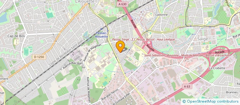 localisation de l'entreprise LES AUGUSTINES à PESSAC