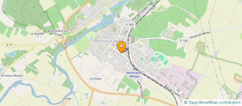 localisation de l'entreprise LES AUGUSTINS  MONTREUIL-BELLAY