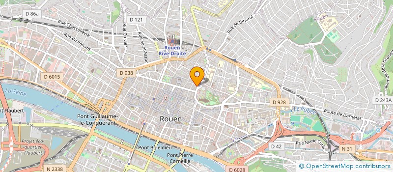 localisation de l'entreprise LES AULNES à ROUEN