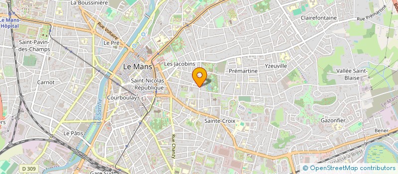 localisation de l'entreprise LES AULNES DU PATIS  LE MANS