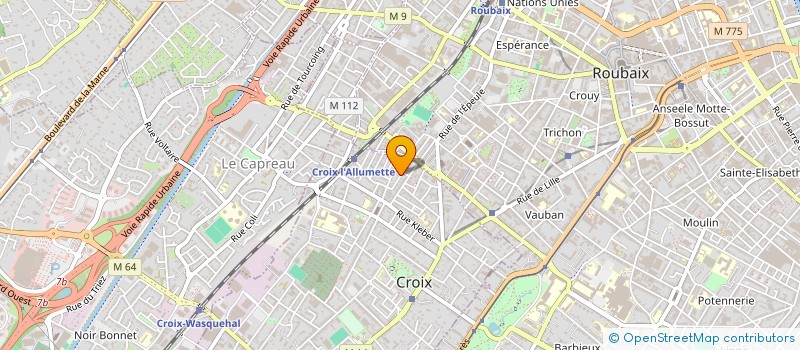 localisation de l'entreprise LES AURES à CROIX