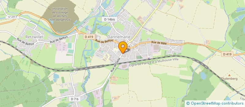 localisation de l'entreprise LES AURORES à DANNEMARIE