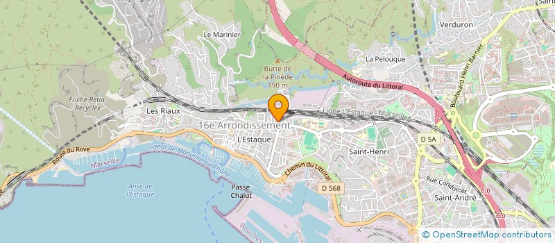 localisation de l'entreprise LES AUTANES à MARSEILLE