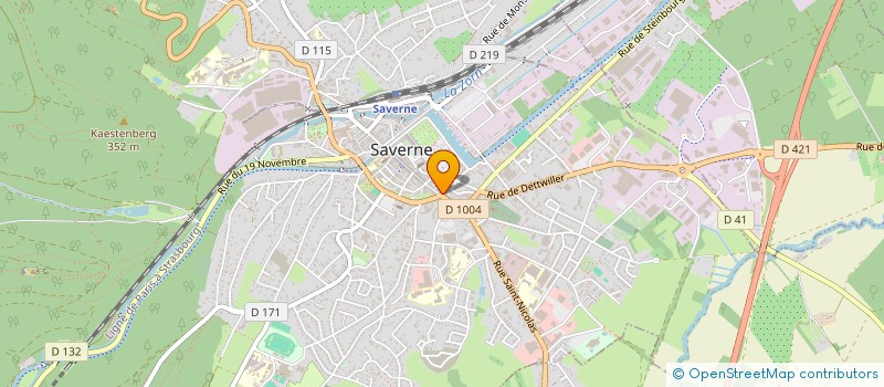 localisation de l'entreprise LES AUTO-ECOLES DE L'EST SARL à SAVERNE