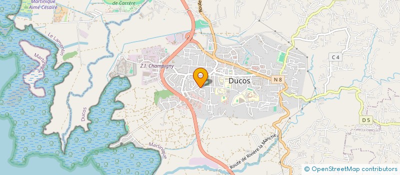 localisation de l'entreprise LES AUTOCARS DES ILES à DUCOS