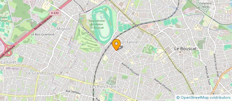 localisation de l'entreprise LES AUTOPHILES  LE BOUSCAT