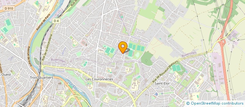 localisation de l'entreprise LES AUTOS DU COEUR à BUXEROLLES