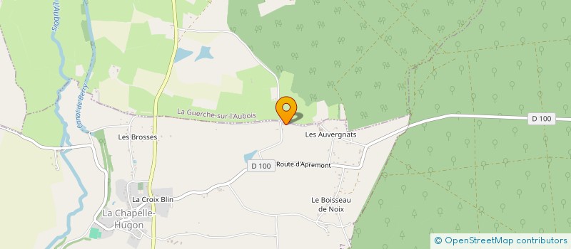 localisation de l'entreprise LES AUVERGNATS  LA CHAPELLE-HUGON