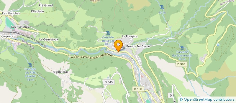 localisation de l'entreprise LES AUVERGNATS DANS LE DESERT à MONT-DORE