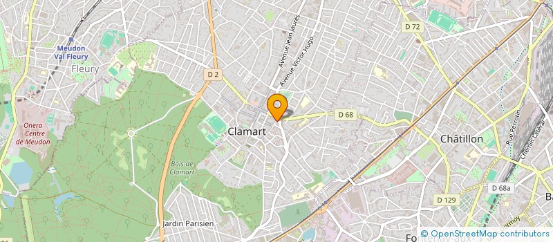 localisation de l'entreprise LES AUXILIAIRES MEDICAUX à CLAMART
