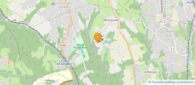 localisation de l'entreprise LES AVANCHES  DARDILLY