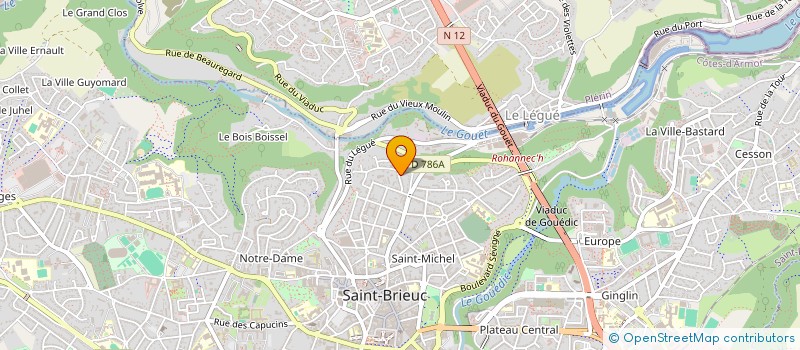 localisation de l'entreprise LES AVANTURIERS à SAINT-BRIEUC