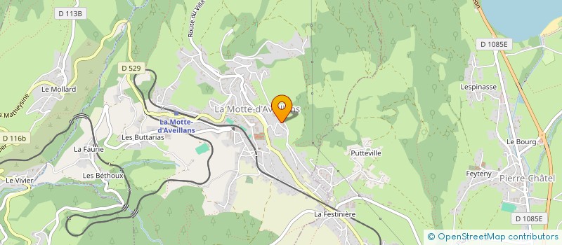 localisation de l'entreprise LES AVEILLES  LA MOTTE-D'AVEILLANS