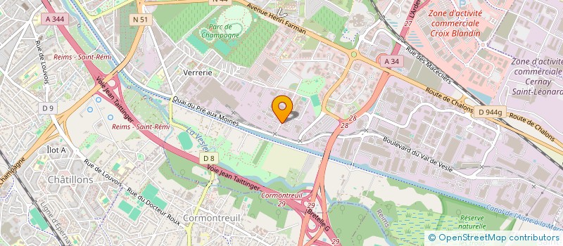 localisation de l'entreprise LES AVENGERS  REIMS