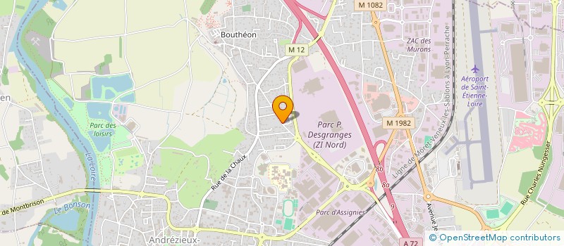 localisation de l'entreprise LES AVENTURES DE CAPILLOU à ANDREZIEUX-BOUTHEON
