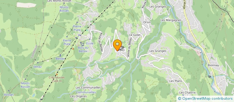 localisation de l'entreprise LES AVENTURES DE PEPERE à SAINT-GERVAIS-LES-BAINS