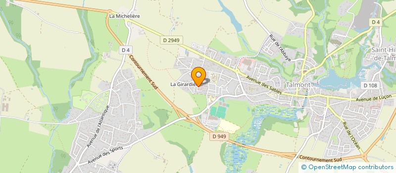 localisation de l'entreprise LES AVENTURES DES PAPOTES  TALMONT-SAINT-HILAIRE