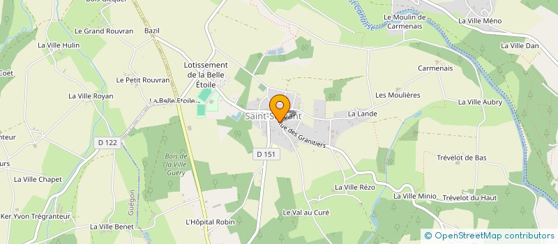 localisation de l'entreprise LES AVENTURIERS DE L'OUST  SAINT-SERVANT