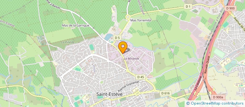 localisation de l'entreprise LES AVENTURIERS DE LA RENOVATION  SAINT-ESTEVE