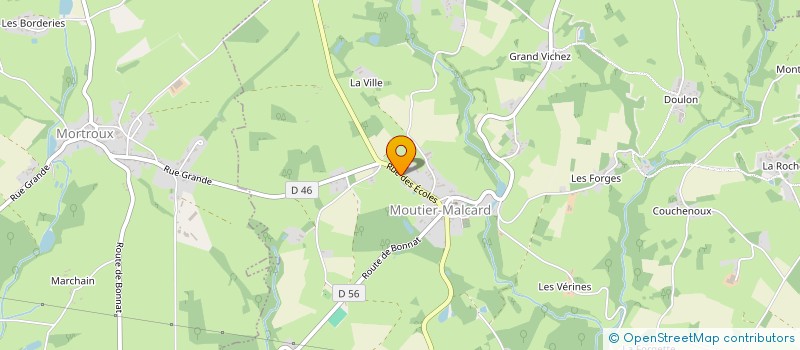 localisation de l'entreprise LES AVENTURIERS DE MOUTIER à MOUTIER-MALCARD