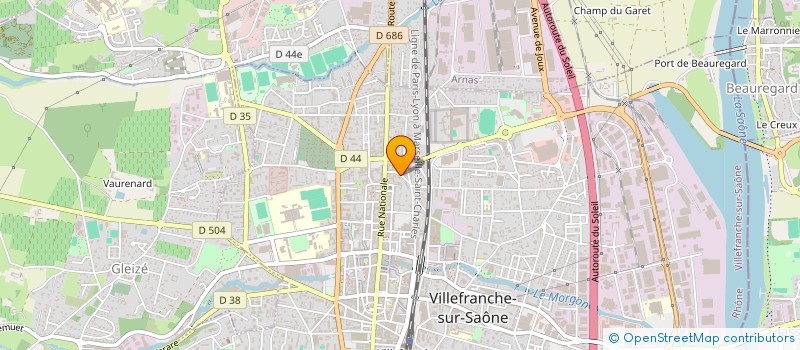 localisation de l'entreprise LES AVENTURIERS MULTISPORTS à VILLEFRANCHE-SUR-SAONE