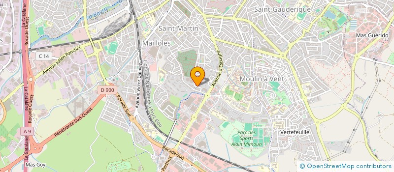 localisation de l'entreprise LES AVIATEURS  PERPIGNAN