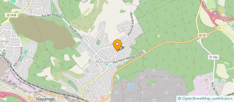 localisation de l'entreprise LES AVICULTEURS DE FONTOY-RICHEMONT  HAYANGE