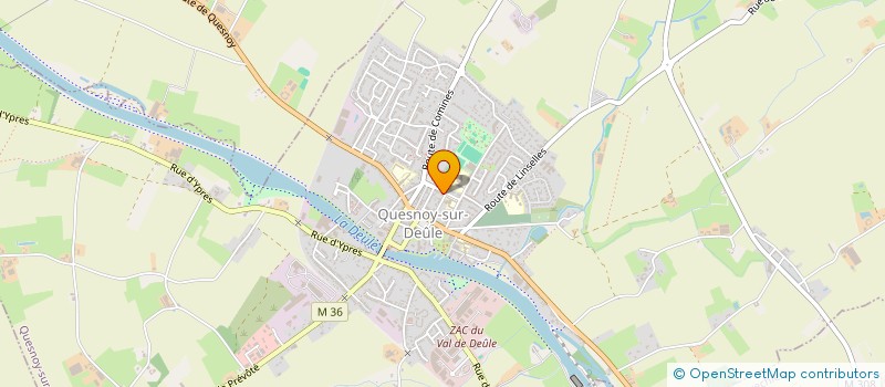 localisation de l'entreprise LES AVIONS  QUESNOY-SUR-DEULE