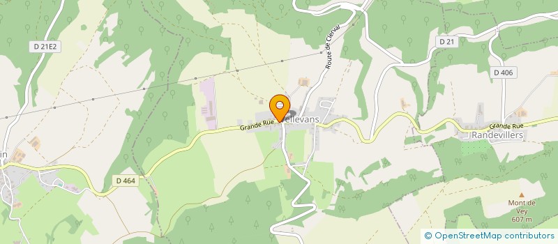localisation de l'entreprise LES AVIVES DE L EST à VELLEVANS