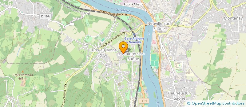 localisation de l'entreprise LES AVORAUX  ALBIGNY-SUR-SAONE