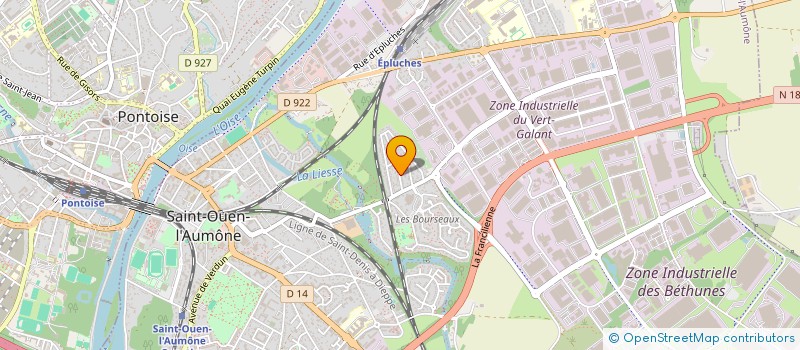 localisation de l'entreprise LES AXES à SAINT-OUEN-L'AUMONE