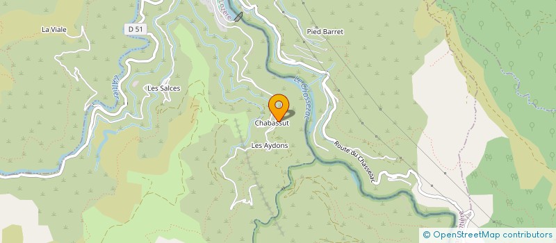localisation de l'entreprise LES AYDONISTES DE VALAVIT  PIED-DE-BORNE