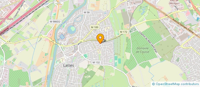 localisation de l'entreprise LES AZALEES  VILLENEUVE-LES-MAGUELONE