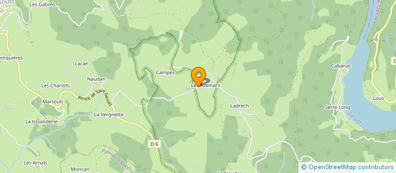 localisation de l'entreprise LES AZEMARS  LASSOUTS