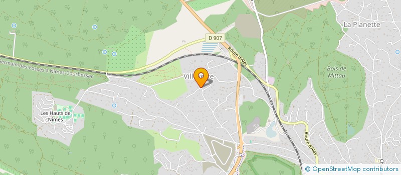 localisation de l'entreprise LES AZEROLLES  NIMES