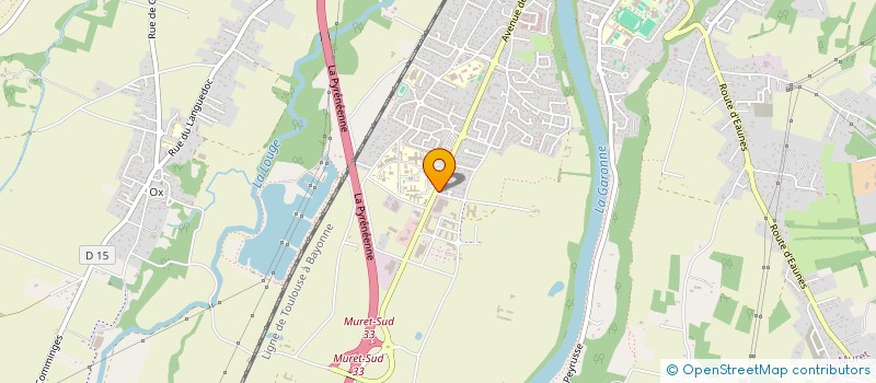 localisation de l'entreprise LES B B  MURET