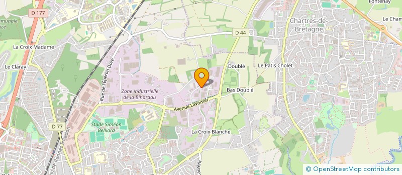localisation de l'entreprise LES B-B.  BRUZ