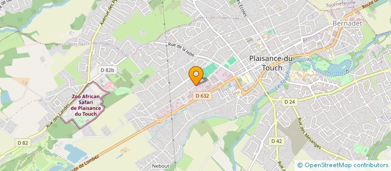 localisation de l'entreprise LES BACCARETS  PLAISANCE-DU-TOUCH