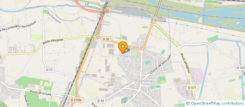 localisation de l'entreprise LES BACCHANALES  ROGNONAS