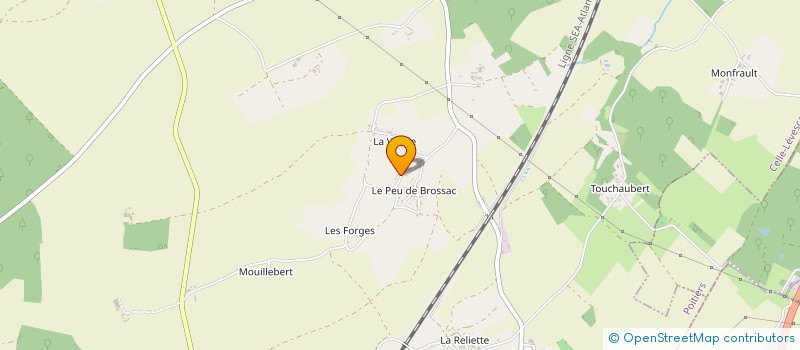 localisation de l'entreprise LES BACCHANTES à CELLE-LEVESCAULT