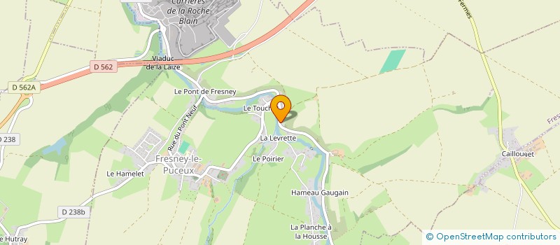 localisation de l'entreprise LES BACOUETTES DU CINGAL  FRESNEY-LE-PUCEUX