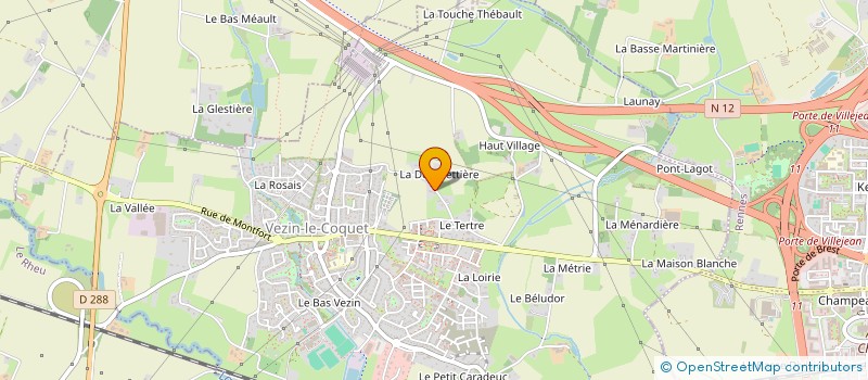 localisation de l'entreprise LES BADIERS  VEZIN-LE-COQUET