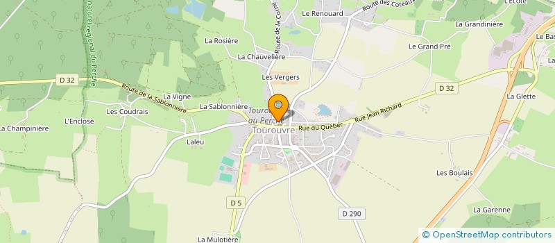 localisation de l'entreprise LES BADISTES DE L'ETOILE à TOUROUVRE AU PERCHE