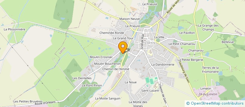 localisation de l'entreprise LES BADITS à LORRIS