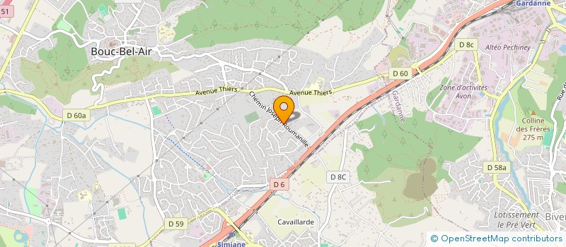 localisation de l'entreprise LES BAGNOLES DU COEUR à BOUC-BEL-AIR