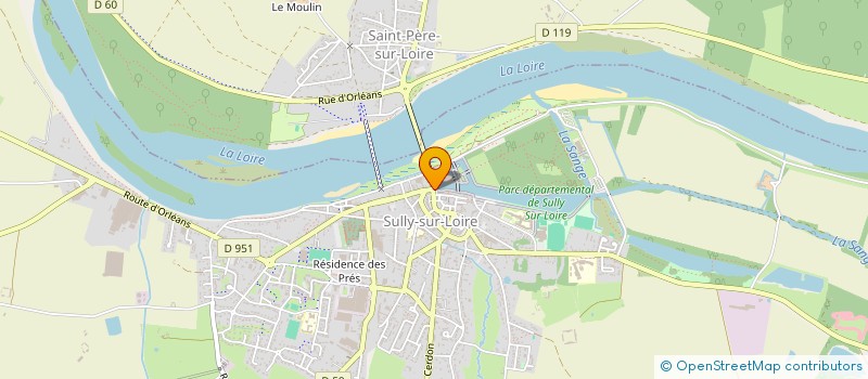 localisation de l'entreprise LES BAGUETTES D OR à SULLY-SUR-LOIRE