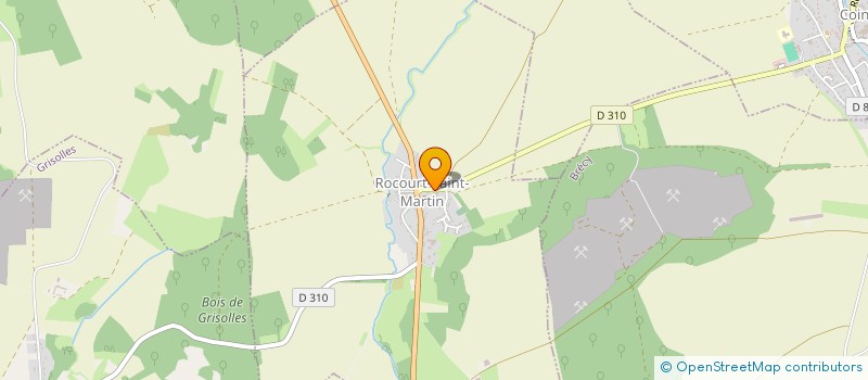 localisation de l'entreprise LES BAHINS à ROCOURT-SAINT-MARTIN