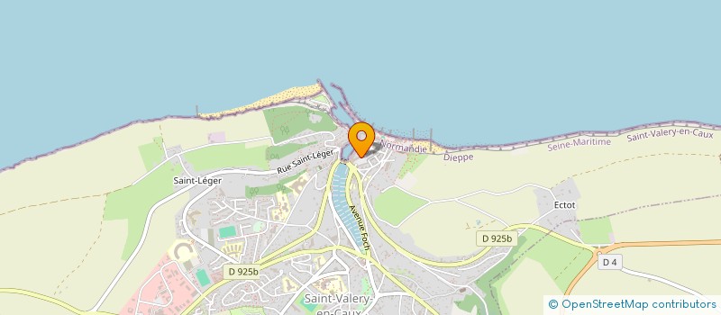 localisation de l'entreprise LES BAINS 76  SAINT-VALERY-EN-CAUX