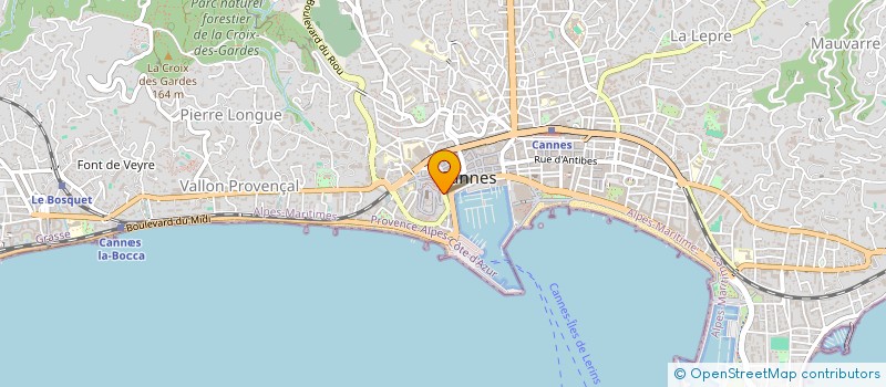 localisation de l'entreprise LES BAINS CANINS  CANNES